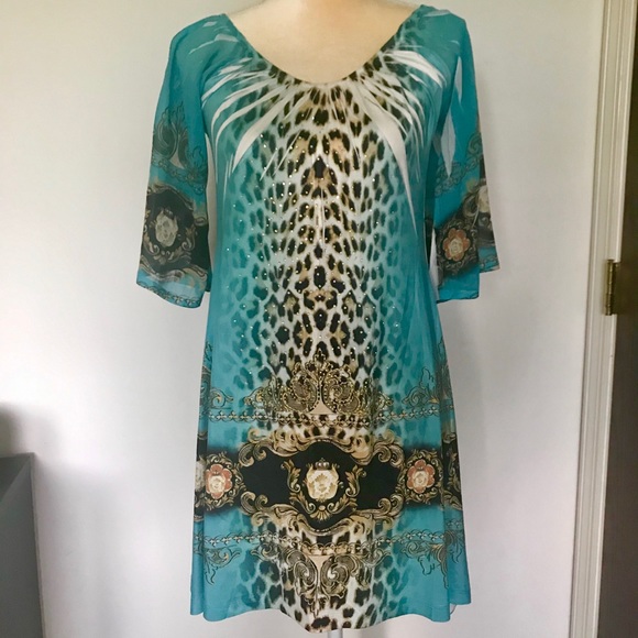 Beaded Mini Dress - Picture 1 of 6